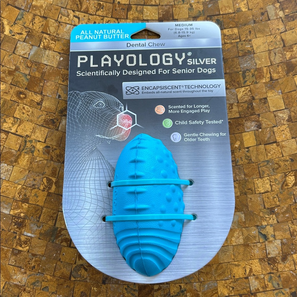 Playology Silver Blue Dental Chew for Dogs